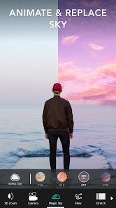 aninate and replace sky